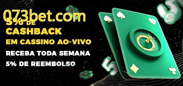 Promoções do cassino ao Vivo 073bet.com
